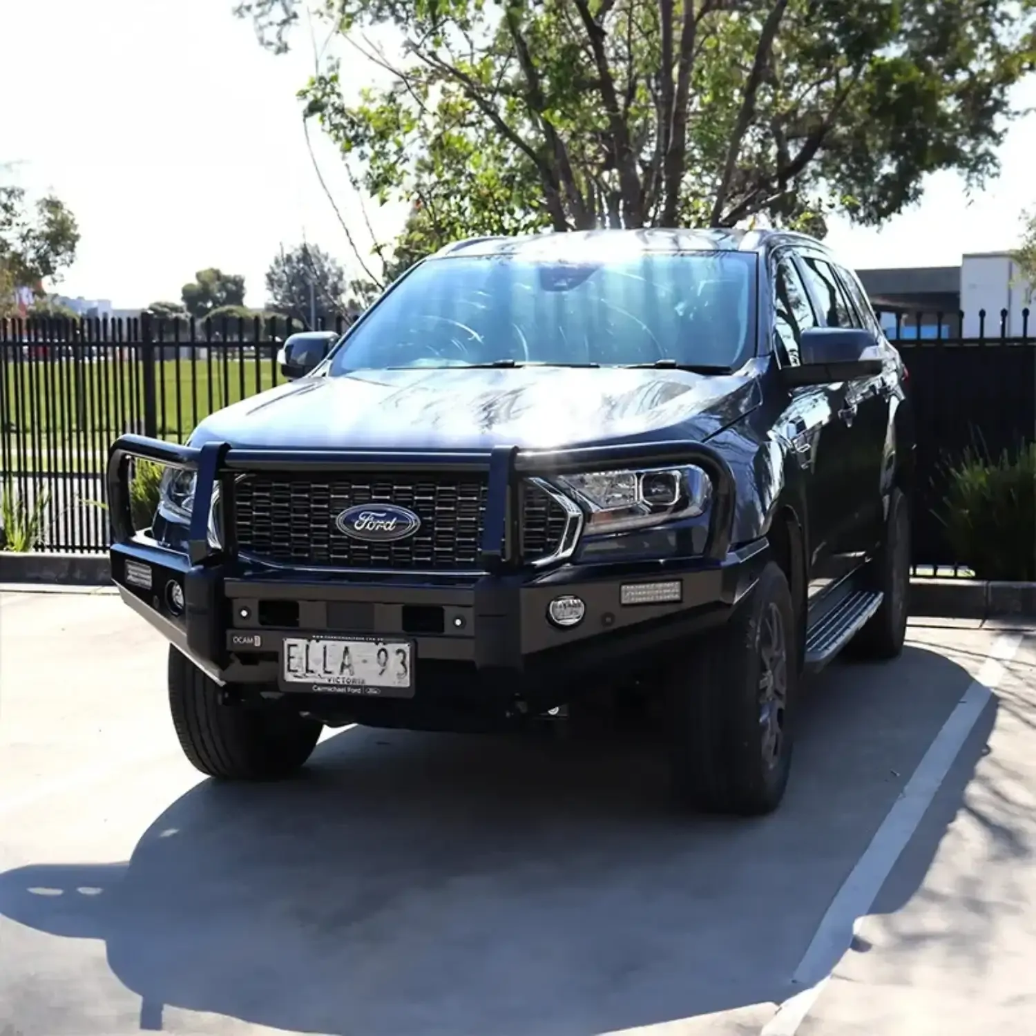 OCAM Deluxe Steel Bull Bar for Ford Everest UAII 2018-06/2022, Winch Compatible