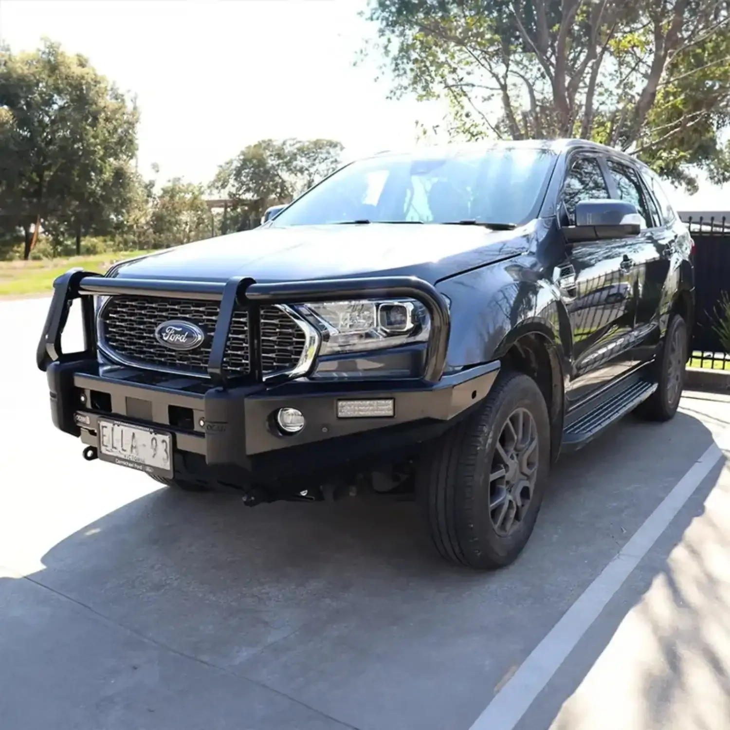 OCAM Deluxe Steel Bull Bar for Ford Everest UAII 2018-06/2022, Winch Compatible - Image 5