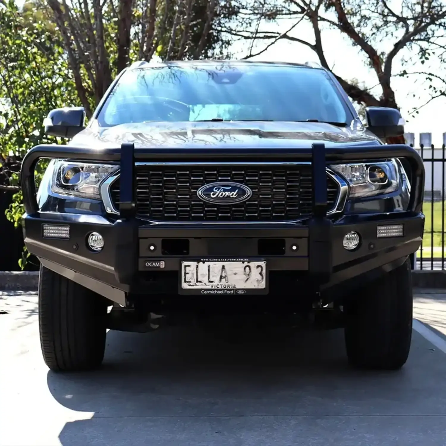 OCAM Deluxe Steel Bull Bar for Ford Everest UAII 2018-06/2022, Winch Compatible