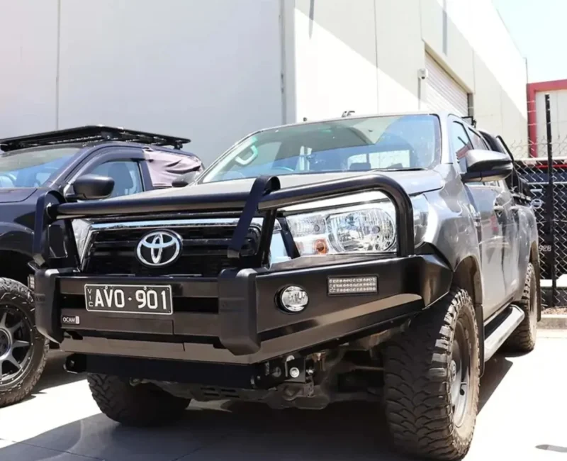 OCAM Deluxe Steel Bull Bar For Toyota Hilux N70 08/2011-15, Winch Compatible