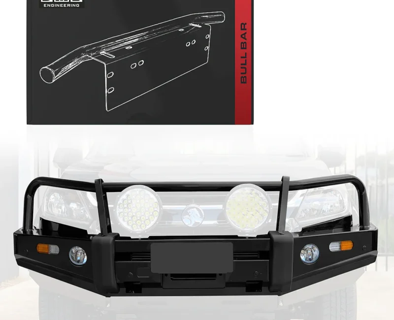Nissan Navara D23 NP300 (2020 - 2025) Viking X Steel Bull Bar + LED Lights